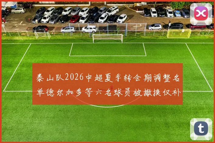 泰山队2026中超夏季转会期调整名单德尔加多等六名球员被撤换仅补报郝富博